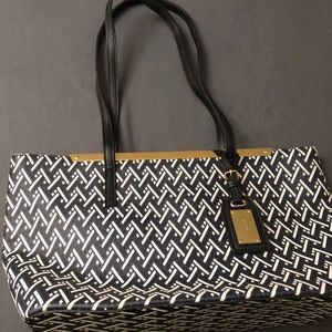 Aldo Hard Shell Blue & White Purse